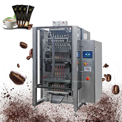 Vertical Form Fill And Seal Automated Packaging System Multi Lane Coffee Powder Stick Packing Machine