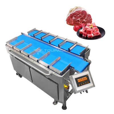 Rotary Vacuum Bag Packaging Machine Beef Cubes Weighing And Packaging System Multihead Weigher