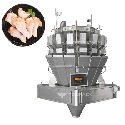 Multifunction 16 Heads Screw Feeding Weigher Weighing And Packaging Machine For Fresh Chicken Leg