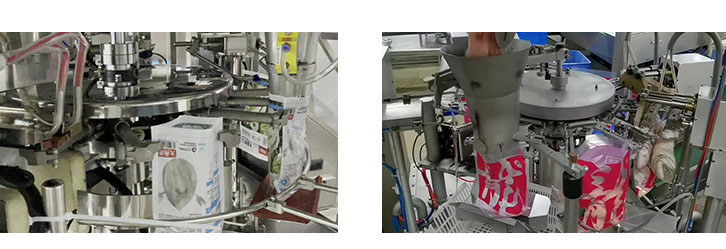 機械Doypackの自動真空パックStand-Upは冷凍食品の回転式前作られた袋のパッキング機械を袋に入れる