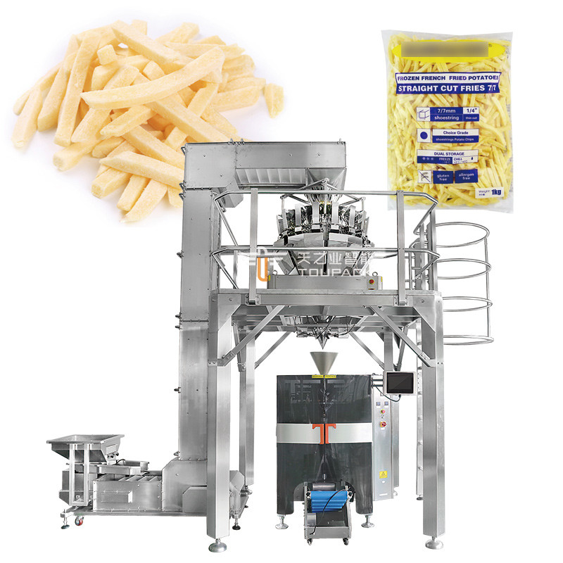 ミューティ機能 高速冷凍肉球 VFF収縮包装袋詰め機 冷凍野菜 多頭計