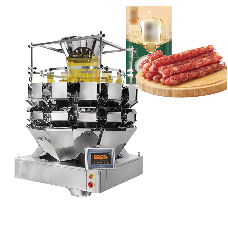 フランクフルト ソーセージ 多頭帯 給餌器 組み合わせ 秤 焼き ホットドッグ ソーセージ ベルト 秤 梱包機