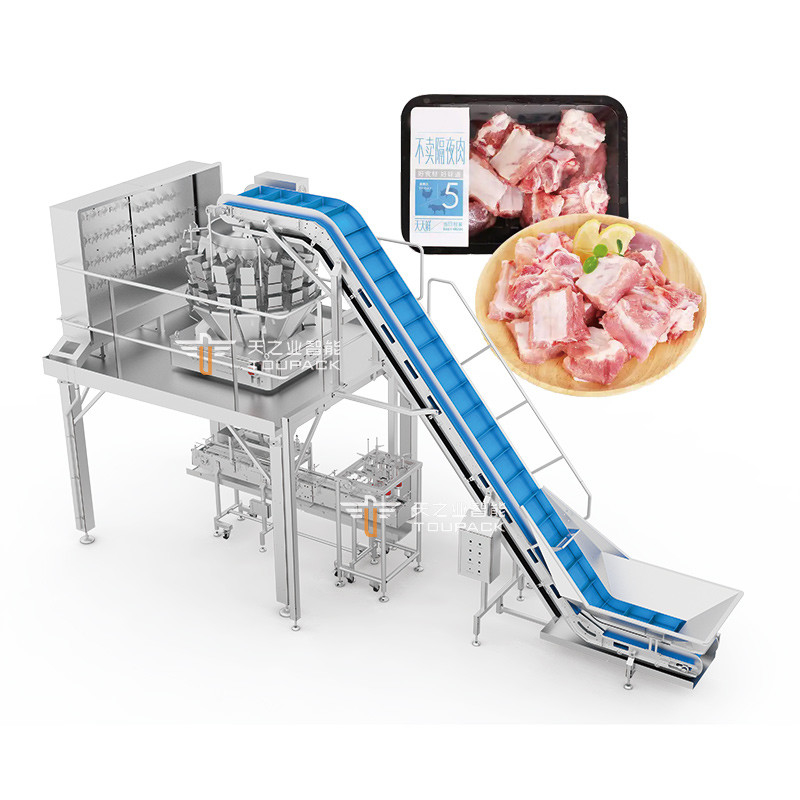 10'色タッチスクリーンで新鮮なリブプラスチックボックスパッケージング生産ライン