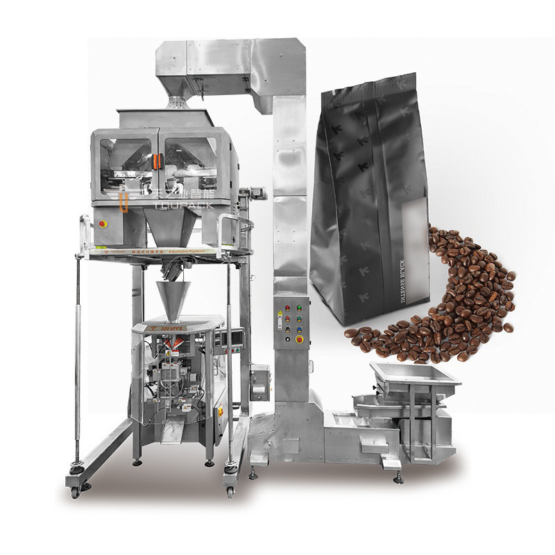240g 480g 1kg コーティングされたピーナッツスタンド ザイパーポック ドイパック 梱包 乾燥した果物 スナック 多頭式秤 プリメイド バッグ 梱包機