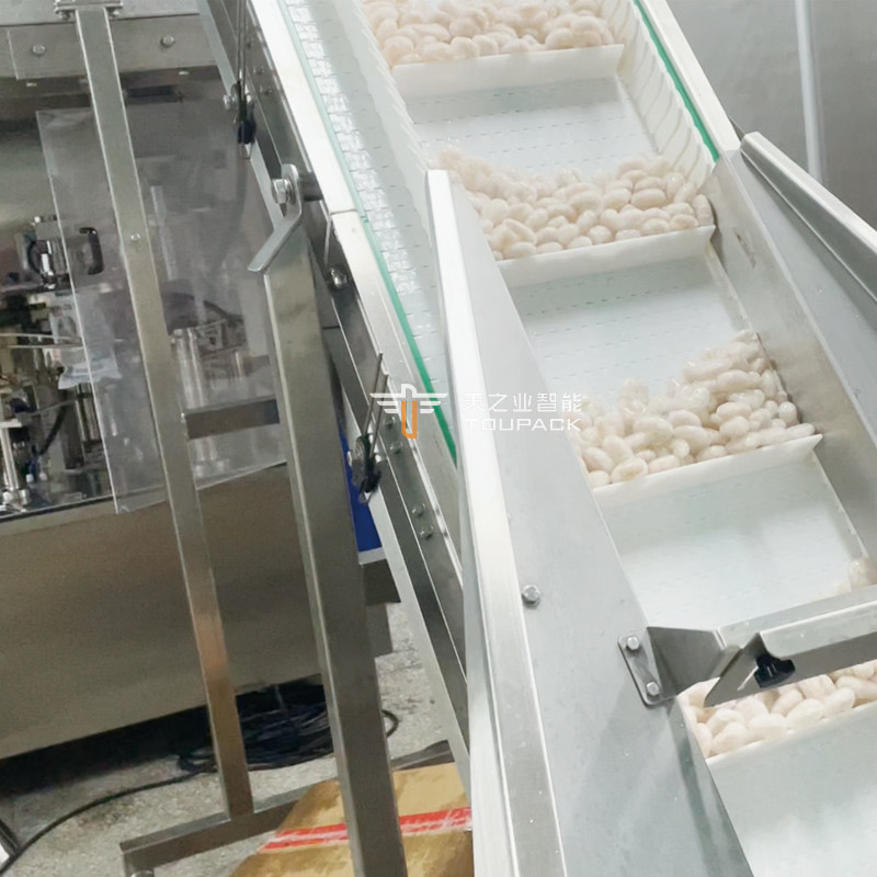 ポップコーンチキン 多機能 不規則形袋詰め機 自動 立立式 ポケット 冷凍豚肉 ドイパック 梱包機