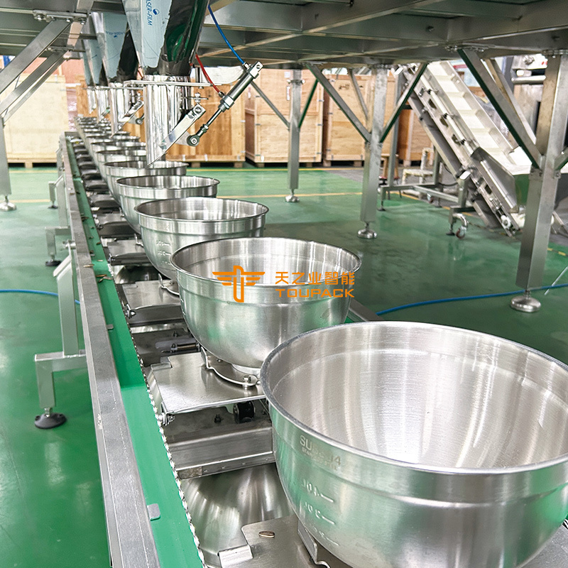 ボウル型コンベア機械 Z型エレベーター ステンレス鋼傾斜ボウルエレベーターコンベア 肉用冷凍食品