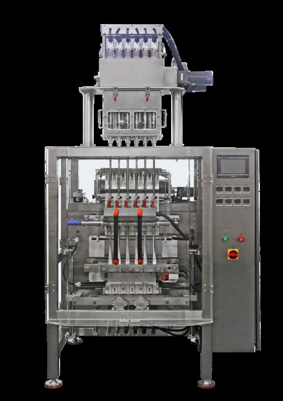 高速多レーンアイスキャンディー包装充填シーリング自動アイスキャンディー果汁マルチレーン液体パウチ包装機