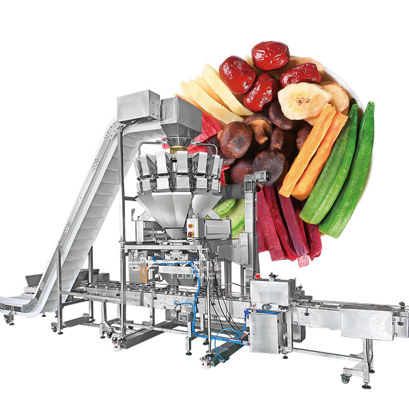 High-Speed Automatic Pouch Packaging Machine with 14 Head Multihead Weigher for Granule Filling in Stainless Steel 304/316