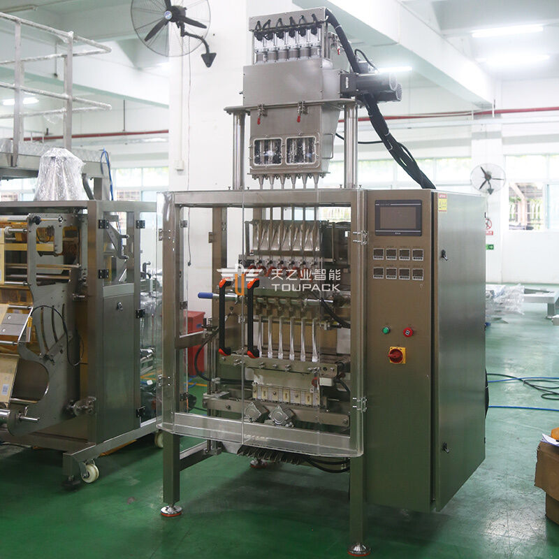 Automatic Multi Lane Powder Stick Sachet Packing Machine Sugar Coffee Stick Packing 3 In 1 Coffee Stick Packing Machine With Multi-lane Checkweigher