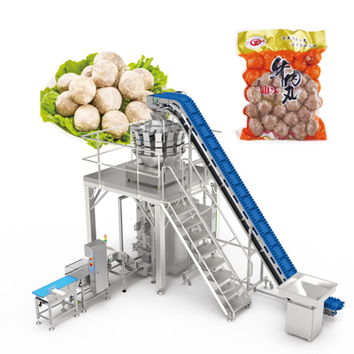 マルチヘッド・ウェージャー 自動詰め込みシール サラダ包装機 冷凍した新鮮豆類 野菜の包装機 ベーガン用