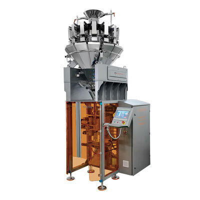 Automatic Pillow Bag Weighing Packing Machine for Snacks Nuts Granules 5-200g High Speed Food Packaging Equipment