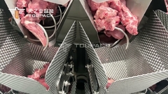 粘着性がある食糧食肉加工機械を満たす自動スクリュー給炭機の組合せの計重機