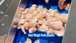 高効率自動鶏肉トレイ包装ライン 40 – 60 トレイ/分